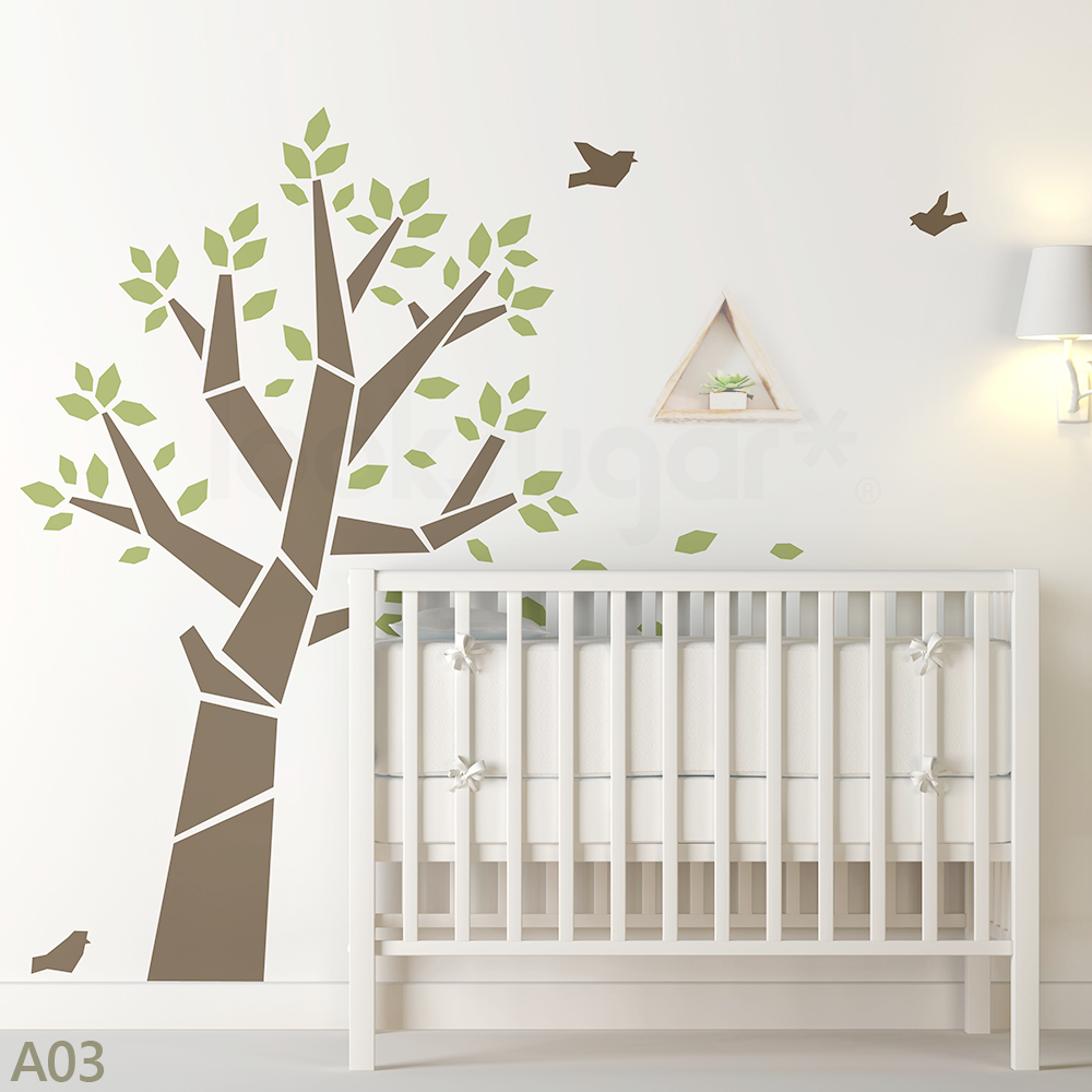 MODERN BABY NURSERY TREE WALL DECALS looksugar