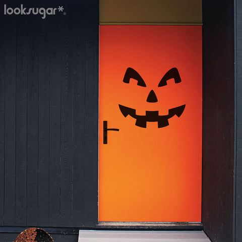 JACK-O-LANTERN HALLOWEEN DECAL - DOOR / CAR / WALL