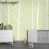 6 x WINTER TREE WALL DECALS