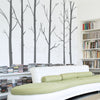 6 x WINTER TREE WALL DECALS