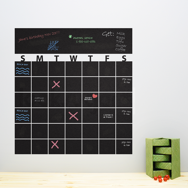 CHALKBOARD / DRY ERASE CALENDAR