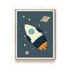 OUTER SPACE NURSERY ART PRINT - ROCKET