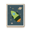OUTER SPACE NURSERY ART PRINT - ROCKET