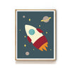 OUTER SPACE NURSERY ART PRINT - ROCKET