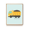 CONSTRUCTION VEHICLE NURSERY ART PRINT - DUMP TRUCK