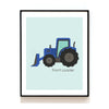 CONSTRUCTION VEHICLE NURSERY ART PRINT - CRAWLER CRANE