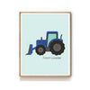 CONSTRUCTION VEHICLE NURSERY ART PRINT - FRONT LOADER TRACTOR