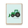 CONSTRUCTION VEHICLE NURSERY ART PRINT - FRONT LOADER TRACTOR