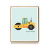 CONSTRUCTION VEHICLE NURSERY ART PRINT - ROAD ROLLER
