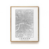 LONDON - UNITED KINGDOM - MAP ART PRINT