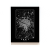 PARIS , FRANCE - MAP ART PRINT