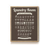 LAUNDRY CARE SYMBOLS ART PRINT