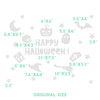 HAPPY HALLOWEEN DECALS - WINDOW DISPLAY / WALL