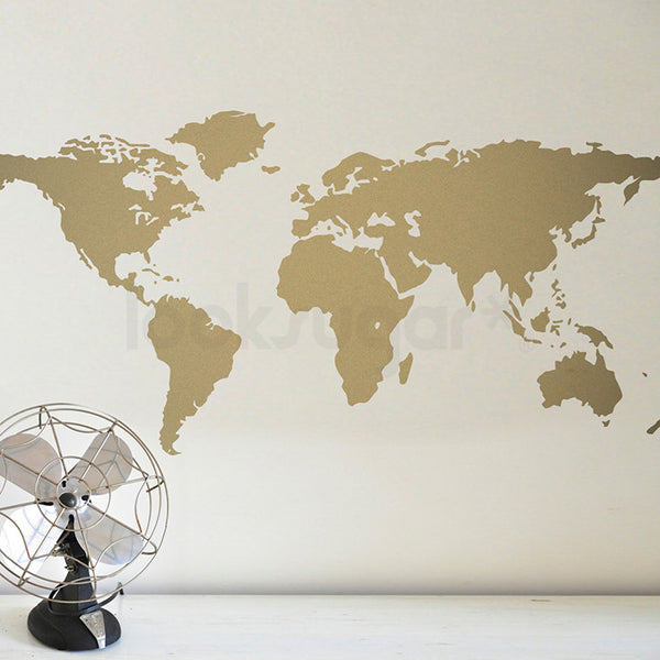 WORLD MAP WALL DECAL