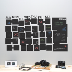 DRY ERASE / CHALKBOARD CALENDAR WITH MEMO