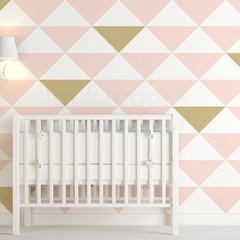 TRIANGLE PATTERN NURSERY WALL STICKERS