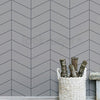 HERRINGBONE LINE FABRIC WALLPAPER