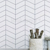 HERRINGBONE LINE FABRIC WALLPAPER